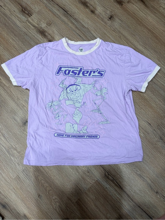 Vintage Other - Vintage Foster's Home For Imaginary Friends Lavender Ringer Tee with White Trim